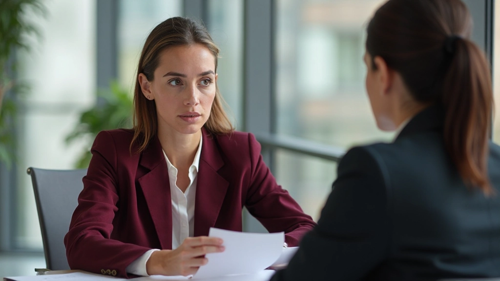 Двое профессионалов проводят активное слушание во время переговоров