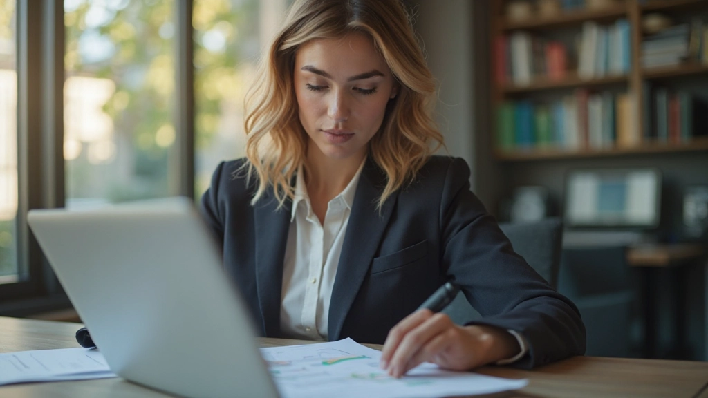 Профессиональное рабочее пространство с документами и графиками зарплат